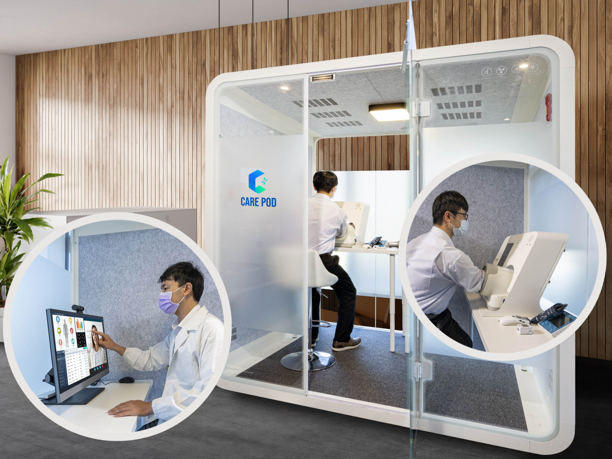 达擎于医疗科技展中展出＂远距诊疗舱＂，以因应医疗数字化及社会高龄化趋势下、复诊及慢性病患等族群对于远距看诊需求逐渐升高所推出的创新整合方案。多功能合一、高隐私性的远距诊疗舱可根据病患端与医师端的不同需求，提供弹性化及客制化功能，节省医生和病患的精力及时间
