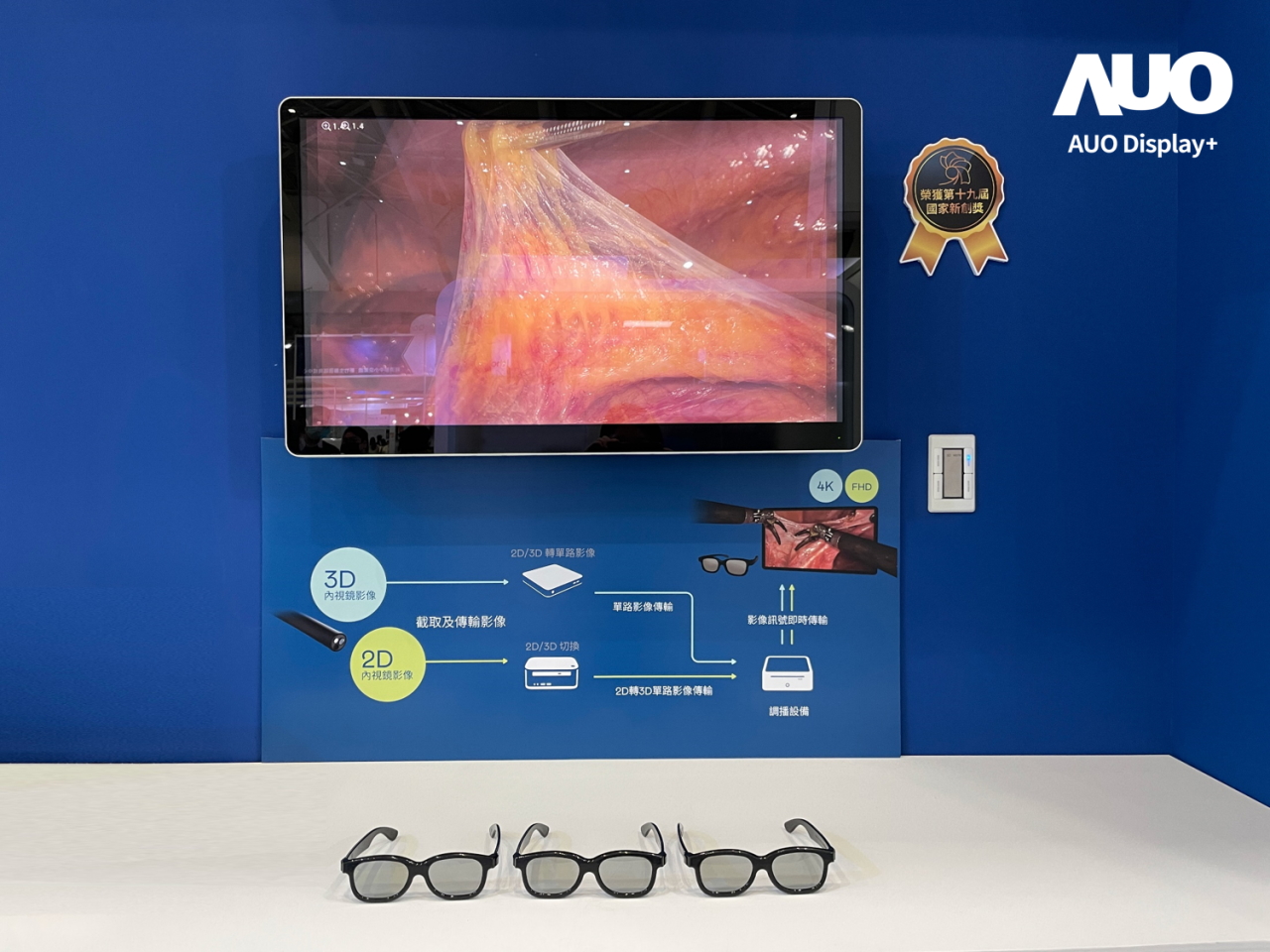 達擎寬視角3D醫療顯示器，協助醫護團隊成員於手術進行時，皆能看到一致性的3D影像，提高溝通效率，使手術更精準、快速完成達擎寬視角3D醫療顯示器，協助醫護團隊成員於手術進行時，皆能看到一致性的3D影像，提高溝通效率，使手術更精準、快速完成